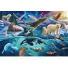 Schmidt Spiele 56484-Puzzle per bambini, motivo: animali nell'Artico, 150 pezzi, Animalier