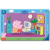 Ravensburger - Peppa Pig, Puzzle Bambini 3+ Anni, 15 Pezzi Con Cornice | Puzzle educativo di Peppa Pig con 15 pezzi e cornice inclusa, ideale per bambini dai 3 anni e come idea regalo originale.