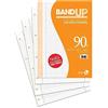 BM BeMore - Ricambi Bandup A4 Con Banda Rinforzata - Rigatura Q - Quadretti 5Mm Con Margini Per Elementari - Formato Convenienza Da 160 Fogli - Carta 90G/Mq - 0122257