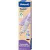 Pelikan Twist ECO, Penna Roller Sferografica Ergonomica, per Destrimani e Mancini, per Scuola e Ufficio, Punta M Indeformabile, 2 Cartucce KM Blu Incluse, Ricaricabile, Plastica Riciclata, Lavender