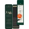 Faber-Castell 115207 - Matita Pitt Graphite Matt, confezione da 6 pezzi | Matite da artista extra opache con durezze da 2B a 12B per lavori a grafite
