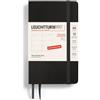 LEUCHTTURM1917 370571 Agenda settimanale 2025, Pocket A6, copertina morbida - Agenda da 12 mesi, 80 g, a righe - nero
