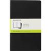 Moleskine Cahier Set 3 Quaderni a Pagine Bianche, Nero | Set di 3 grandi diari da 12,7 x 21 cm con 80 pagine bianche ciascuna per schizzi, disegni, diari e idee creative.