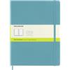 Moleskine Classic Notebook, Taccuino con Pagine Bianche, Copertina Rigida e Chiusura Elastica, Formato XL 19 x 25 cm, Colore Azzurro,, 192 Pagine