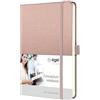 SIGEL Taccuino premium Conceptum A5 con copertina rigida | CO400, a quadretti, rosa, 194 pagine, come diario personale, bullet journal, quaderno delle idee o quaderno per la scrittura