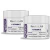 RevitaLAB Hyaluron Anti-Aging Day and Night Cream, Enriched with Vitamin A (Retinol) Vitamin E, Licorice Root Extract, Hyaluronic Acid and UV Filters for Ages 60 - 75, 2x 50 ml (multipack)