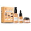 UpCircle Kit di rilevazione - latte detergente, idratazione del viso e siero peptidico trio - vitamina E, niacinamide + aloe vera - favorisce il collagene, idrata + lenisce - Vegano + senza