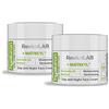RevitaLAB Hyaluron Anti-Aging Day and Night Cream, Enriched with Avocado Oil, Matrixyl, Retinol and UV Filters for Ages 30 - 45, 2x 50 ml (multipack)