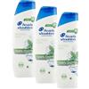 Head & Shoulders Shampoo 1 in 1 mentolo 250 ml, 250 ml (Confezione da 3)
