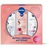 NIVEA Cellular Pack Rutine Siero Antietà Effetto Riempitore e Rassodante, Siero Riempitore Acido Ialuronico (1 x 30 ml) + Siero Lift Bakuchiol (1 x 30 ml) + Siero Fluido SPF50+ (1 x 30 ml)