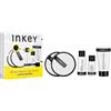 The INKEY List INKEY List Glow Hard or Go Home, set regalo include 2 tamponi detergenti, detergente idratante da crema a latte, siero all'acido ialuronico, crema acqua omega, trio per la cura della pelle