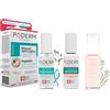 PODERM - 3 PRODOTTI - MICOSI DELLE UNGHIE TRATTAMENTO 3 in 1 | Smalto colorato Rosa cipria TEA TREE | BIO | Trattamento professionale mani/piedi | Facile e rapido | Swiss Made