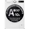 LG AI DD D4R5010TSWS Lavasciuga 10 / 6kg Serie R5 Classe A-10%/D, Lavatrice e Asciugatrice Insieme, 1400 giri, TurboWash360, Steam, Eco Hybrid, Allergy Care, Motore Inverter Direct Drive, Bianca