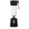 Huslog Frullatore Portatile 470ml, Mini Blender Senza Fili 180W, 6 Lame in Acciaio Inox, USB-C/USB-A, Compatto con Manico, Ideale per Smoothie, Frullati e Protein Shake, Nero