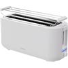 Bomann, Tostapane compatto a 2 fette, con funzione di scongelamento, riscaldamento, arresto rapido, con portarotolo, 1400W, TA6070CB, Bianco