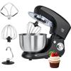 teesa Easy Cook Single Black Robot da Cucina, Mixer, 1400 W, 1 Liter, 44 Decibel, Alluminio, 6 velocità, Nero