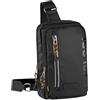 camel active Zaino a tracolla da uomo Explore, 5 L, nero