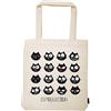 moses Ed, the Cat - Borsa shopper in 100% cotone, con motivo gatto, con fondo per shopping, ufficio o università, 39 x 42 cm