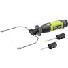 Ryobi RHC4-0, Taglierina a Caldo 4V USB al Litio, Fino a 270°, Ideale per Tagli di Modellismo e Artigianato, Include 1 Punta con Filo, 1 Punta di Incisione e 1 Punta con Coltello, Batteria non Inclusa