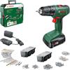 Bosch Home and Garden EasyDrill 18V-40 Trapano avvitatore a batteria, progetti di avvitamento o foratura su legno, metallo e plastica, 241 punte, 1 batteria da 1.5 Ah, sistema 18 volt, in SystemBox