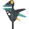 wolfcraft PRO M Morsetto a Una Mano Professionale 150 mm, Serraggio 90 kg | Morsetto da falegname per fissaggio pezzi grandi, superfici gommate, sblocco rapido e funzione allargatore 3456000