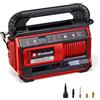 Einhell Compressore ibrido PRESSITO 18/25 Hybrid | PXC | 18 V | Ibrido: cavo di alimentazione e batteria | max. 11 bar | Set di adattatori da 4 pezzi e 2 tubi | senza batteria