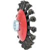 KS Tools 340.0049 Spazzola a Disco in Filo D'Acciaio Ritorto con Calotta Bombata 0, 5 mm, Diametro 115 mm