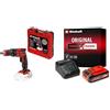 Einhell Avvitatore a Batteria per Costruzioni a Secco Te-Dy 18 Li-Solo Power X-Change + Power-X-Change Starter Kit, Caricabatteria e Batteria da 4000 mAh Li-Ion, Nero, Rosso