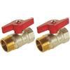 SOMATHERM FOR YOU SOMATHERM PER VOI - Valvola a sfera M/F 20/27 - Butterfly Joystick - livello Passaggio - tenuta migliorata con O-ring 2 (Confezione da 2)