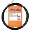 Anguila | Guida Passacavi | Terminali Fissi | Monofilamento | Nylon | Colore Nero | Diametro 3 mm | 15 metri
