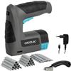Cecotec Graffatrice con Batteria FastTacker 4000 4V 1500mAh, 2in1 Compatibile con Graffette e Chiodi, Include Sgraffatore e 9000 Graffette e Chiodi, Clava fino a 10mm di Profondità