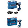 Bosch Professional Avvitatore a percussione a batteria Bosch Professional 18V System GSB 18V-45 (incl. 2 batterie da 2,0 Ah) + Avvitatore a batteria Bosch Professional 18V System GDX 18V-285 (incl. L-BOXX)