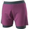 Dynafit Alpine Pro 2/1 W - pantaloni trail running - donna, Dark Pink/Grey