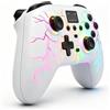 Exilapsire Controller di gioco wireless con pannello touch | Funziona per PC/Switch/Switch 2/iOS/Android, Joystick e trigger effetto Hall, illuminazione RGB, pulsanti personalizzabili, nero cristallo