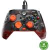 Turtle Beach Rematch Core Camo Nero/Arancione - Gamepad cablato - Con licenza per Xbox Series XS, Xbox One e PC - Pulsanti audio, motori Rumble e grilletti a impulsi, cavo da 3 m