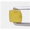 surat*diamond*city Diamante Naturale Grezzo Giallo Cubo 0,27 ct