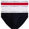 Tommy Hilfiger Uomo Slip Hipster Confezione da 3 con Fascia con Logo
