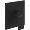 Villeroy & Boch Architectura Square rubinetto da incasso, miscelatore monocomando, TVS125004000K5, Architectura Square; Architectura nero opaco [Rubinetteria Bagno > Rubinetteria Doccia]