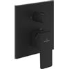 Villeroy & Boch Architectura Square rubinetto da incasso, miscelatore monocomando, TVS125005000K5, Architectura Square; Architectura nero opaco [Rubinetteria Bagno > Rubinetteria Doccia]