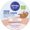 NIVEA Baby La mia prima crema per la pelle vegana e ipoallergenica, crema idratante per bambini con olio di mandorle e vitamine, cura del bambino senza parabeni (75 ml)