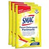 Smac Panni Umidi Detergenti Lavapavimenti Adatti a Ogni Scopa, 12 Panni x 3 | Deterge e profuma i pavimenti, fragranza Limone, pulizia senza risciacquo, zero aloni, 36 panni totali