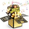 Vicloon Biglietti di Compleanno 3D, Biglietto Auguri Compleanno con Musica e Luc
