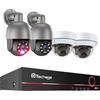 OEM Sistema di videosorveglianza, 8 canali, tecnologia POE, NVR 8CH 4 telecamere, 4T-a, spina UE-d