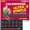Play Bac Le mini calendrier ultra simple et maxi-compact pour une famille organisée: Avec un crayon de papier, 2 maxi-trombones, 1 pochette pour conserver coupons et tickets et 500 stickers colorés