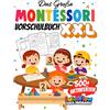 Lulab Flow Das Große Montessori Vorschulbuch XXL: 500+ Übungen zum Schreibenlernen, Nachspuren, Zählen und logischem Denken - Für Kinder von 3-6 Jahren - Spielerisch und selbstbestimmt lernen