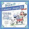 Disney Libri Calendario Stitch per la famiglia 2026 - 'Ohana means family da parete (30 x 30 cm)