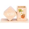 THUN - Organizer da tavolo Country Bloom - 18 x 9 x 9,4 CM H - MDF, ABS, ceramica