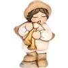 THUN - Zampognaro in ceramica Presepe Classico, Bianco - 5,2 X 4,3 X 8,0 CM H - Ceramica