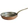 Baldassare Agnelli Pentole Agnelli ALCM111M24 Padella In Rame Martellato Stagnato A Mano Con Manico Ottone, Diametro 24 cm