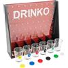 Drinkify Drinko Gioco Bevute Party - Bicchierini Shot Vetro Multicolore Pedine Metallo